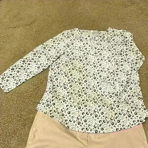 Cure. Animal Print Blouse-Size M; EUC